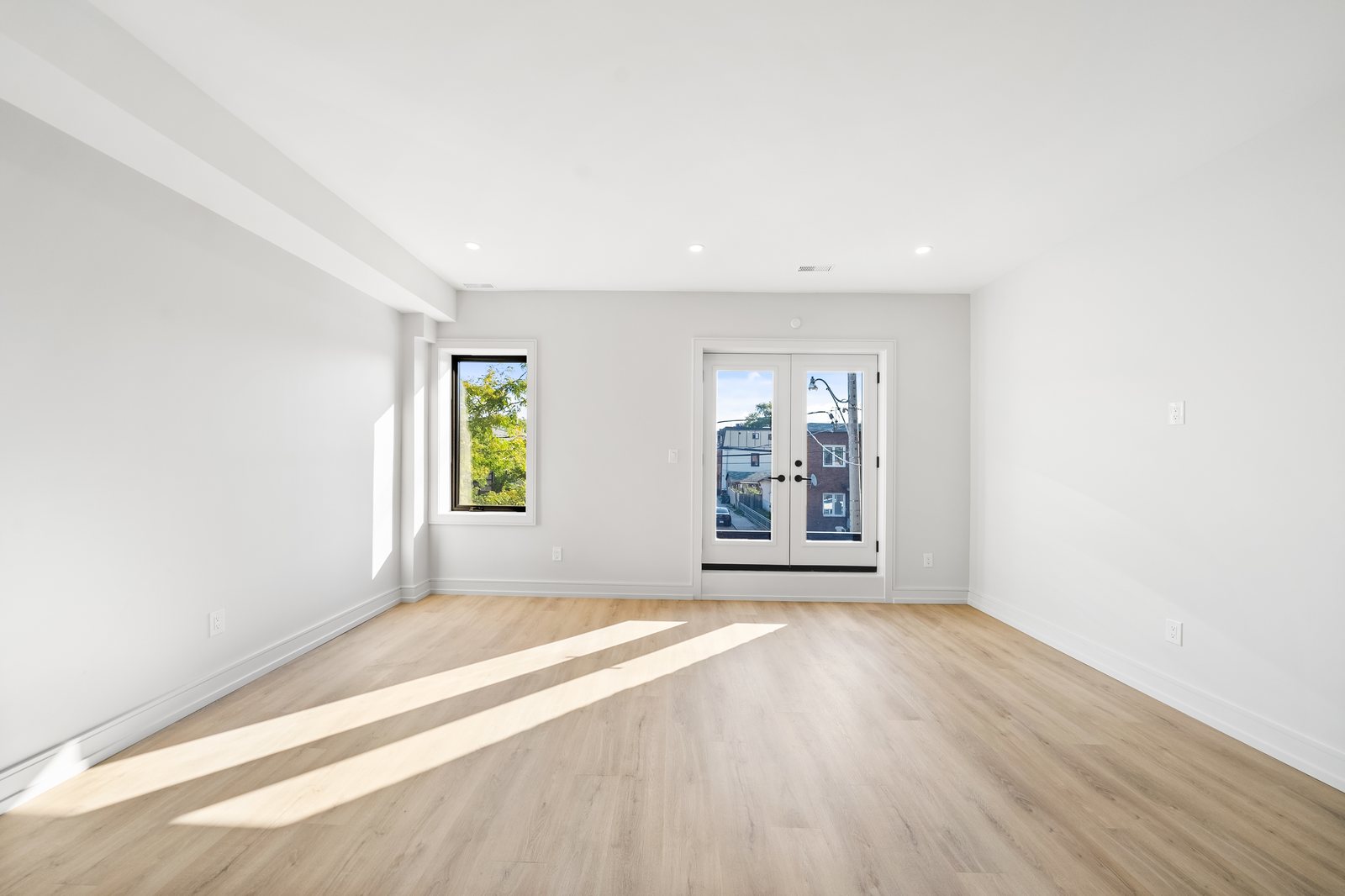 Bright open living space in a Reside Properties multiplex, Toronto
