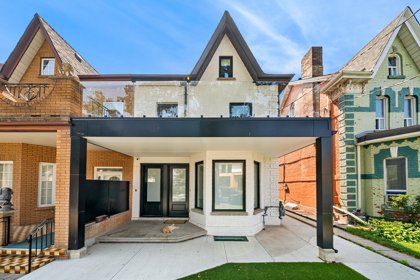 Reside Properties multiplex exterior on a Toronto residential street