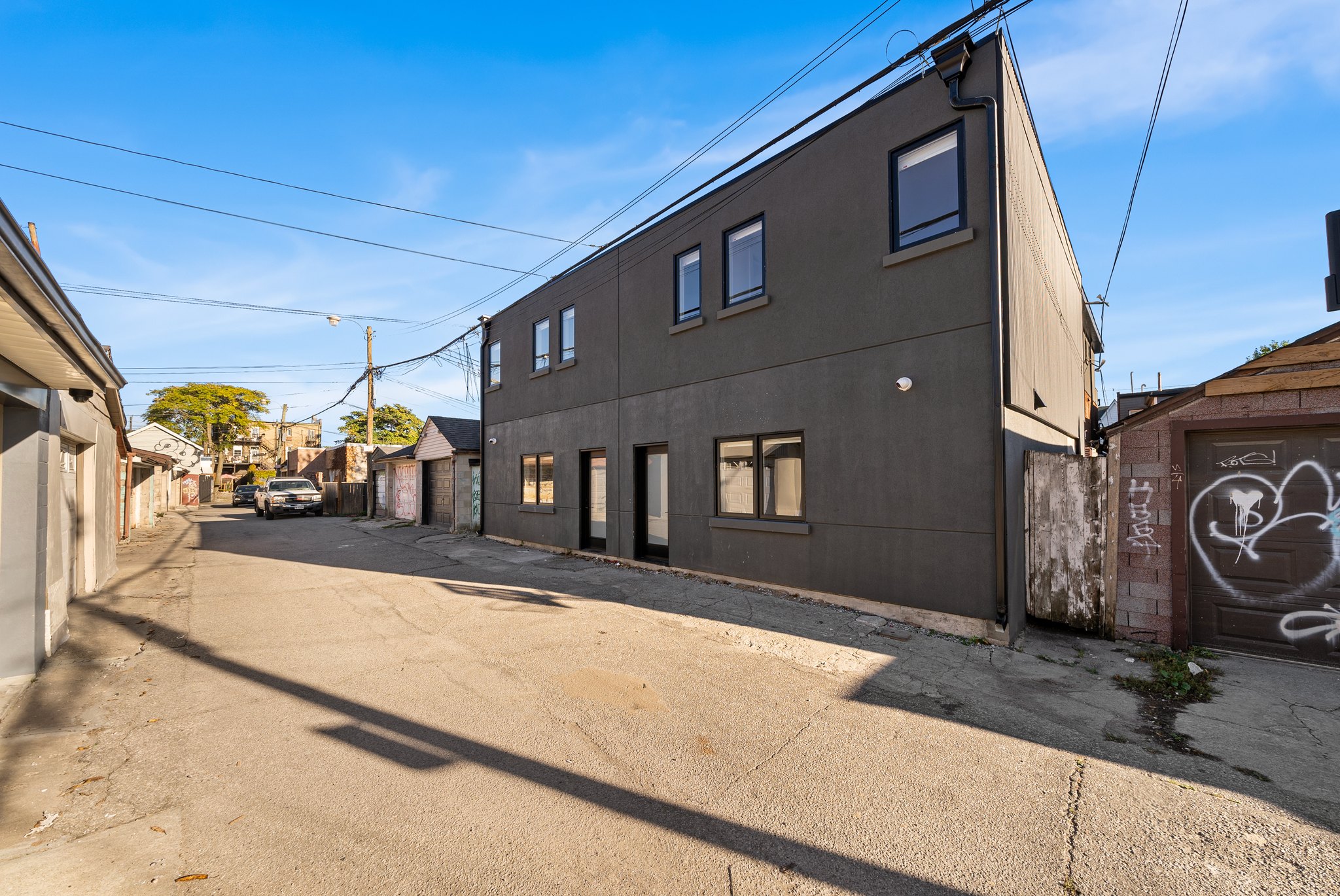 Exterior of the completed Argyle Laneways build by Reside Properties in Toronto